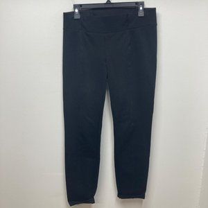 Eileen Fisher black ponte knit pull on pant S